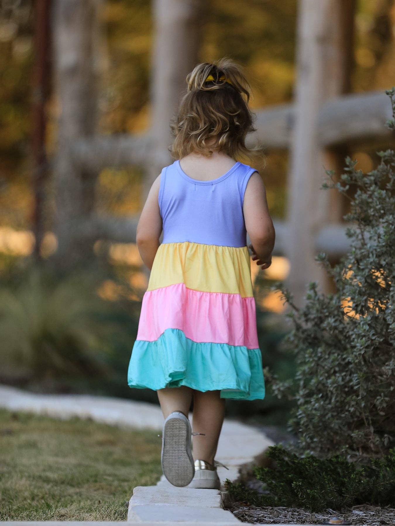 Rainbow Star Colorful 3-Piece Dress Set: 5-6Y