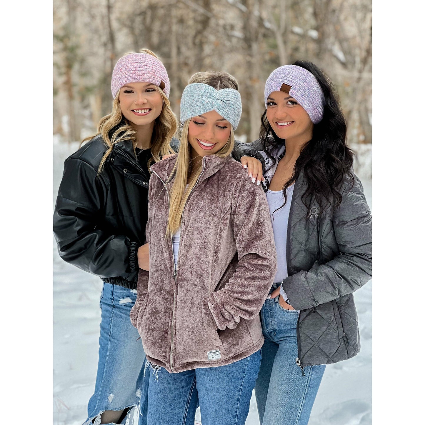 Soft Ribbed Head Wrap HW2074: Dove Multi