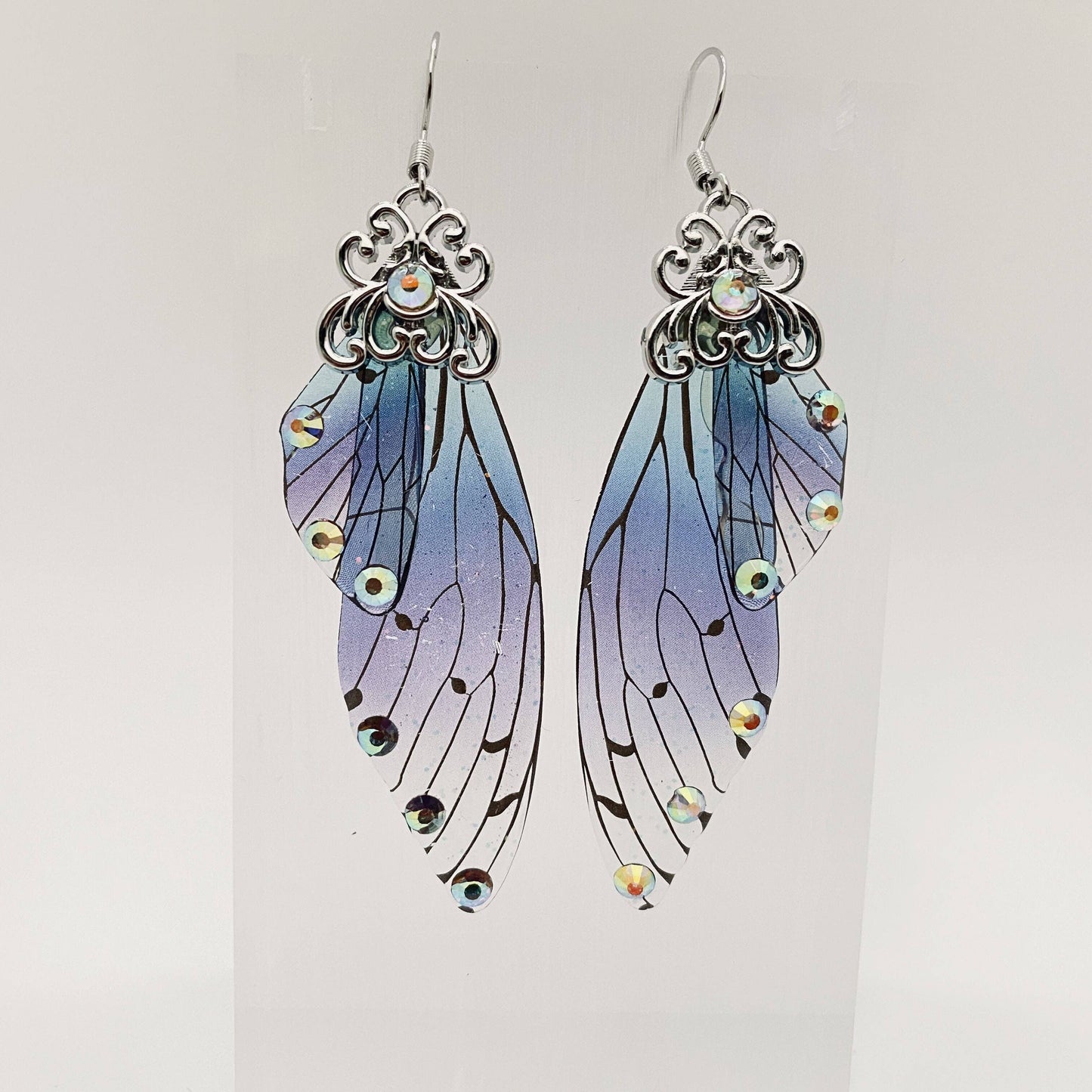Handmade Fairy Wings Earrings Insect Butterfly Wing: D