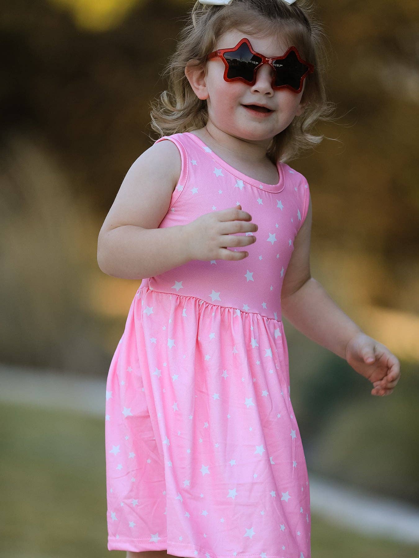 Rainbow Star Colorful 3-Piece Dress Set: 7-8Y