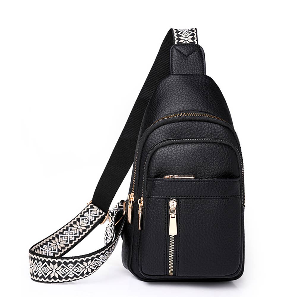 Retro Versatile PU Crossbody Bag: Green