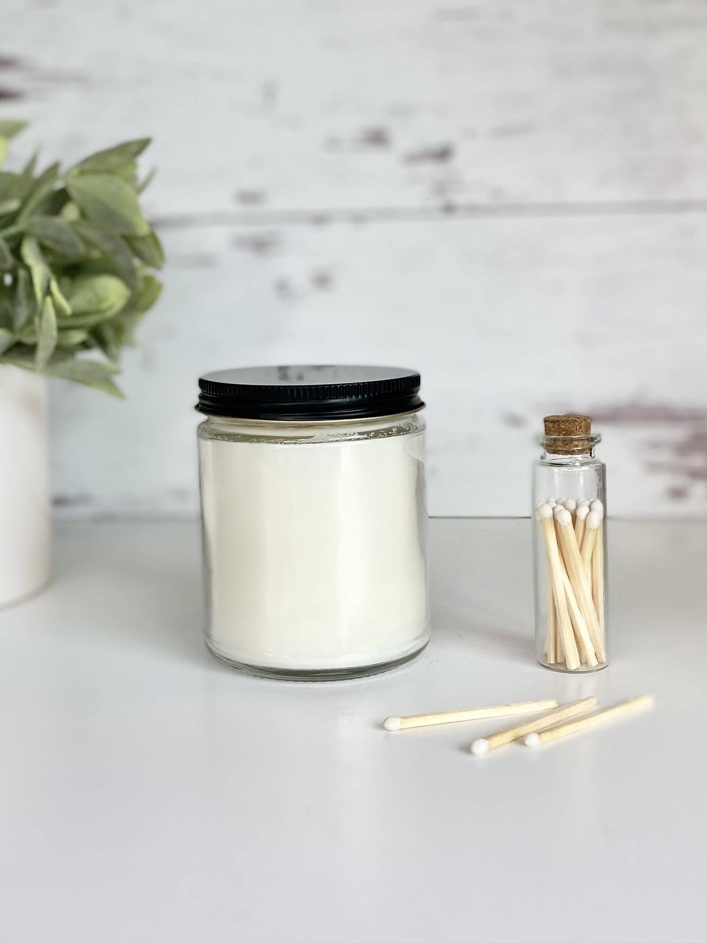 Sweater Weather 7 oz Clear Glass Jar Coco Apricot Candle
