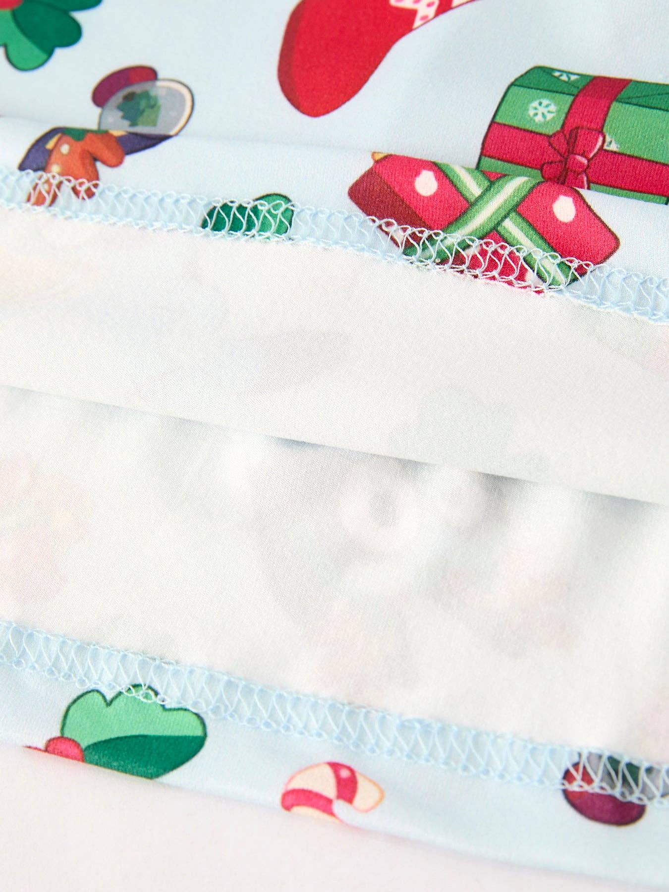 Christmas Characters and Gift Print Girls Dress: 4