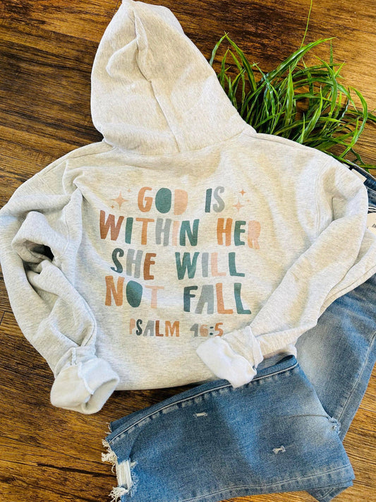 Christian God is Within Her Faith Everyday Graphic Hoody: XL