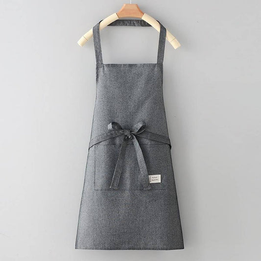 Solid Color Thin apron with pockets bulk_CWMM2036: GREY / (OS) 1