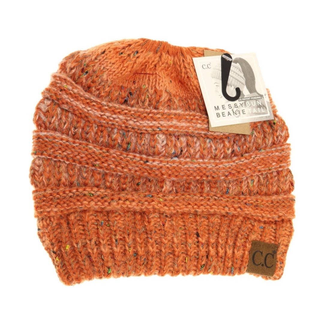 Flecked Ombre CC Beanie Tail MB817: Orange