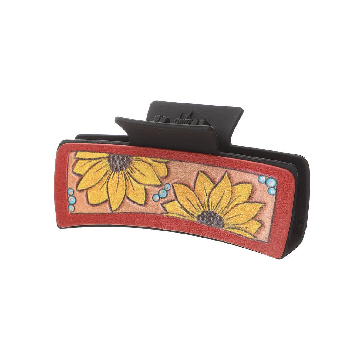 Sunflower PU Leather Hair Claw, Western Style_CWASC1618: TYPE6 / (OS) 1