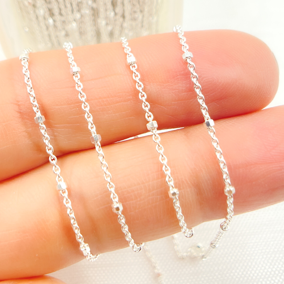 925 Sterling Silver Satellite Chain. Z36SS