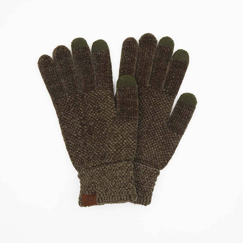 C.C Eco Friendly Chenille Gloves: Burnt Henna