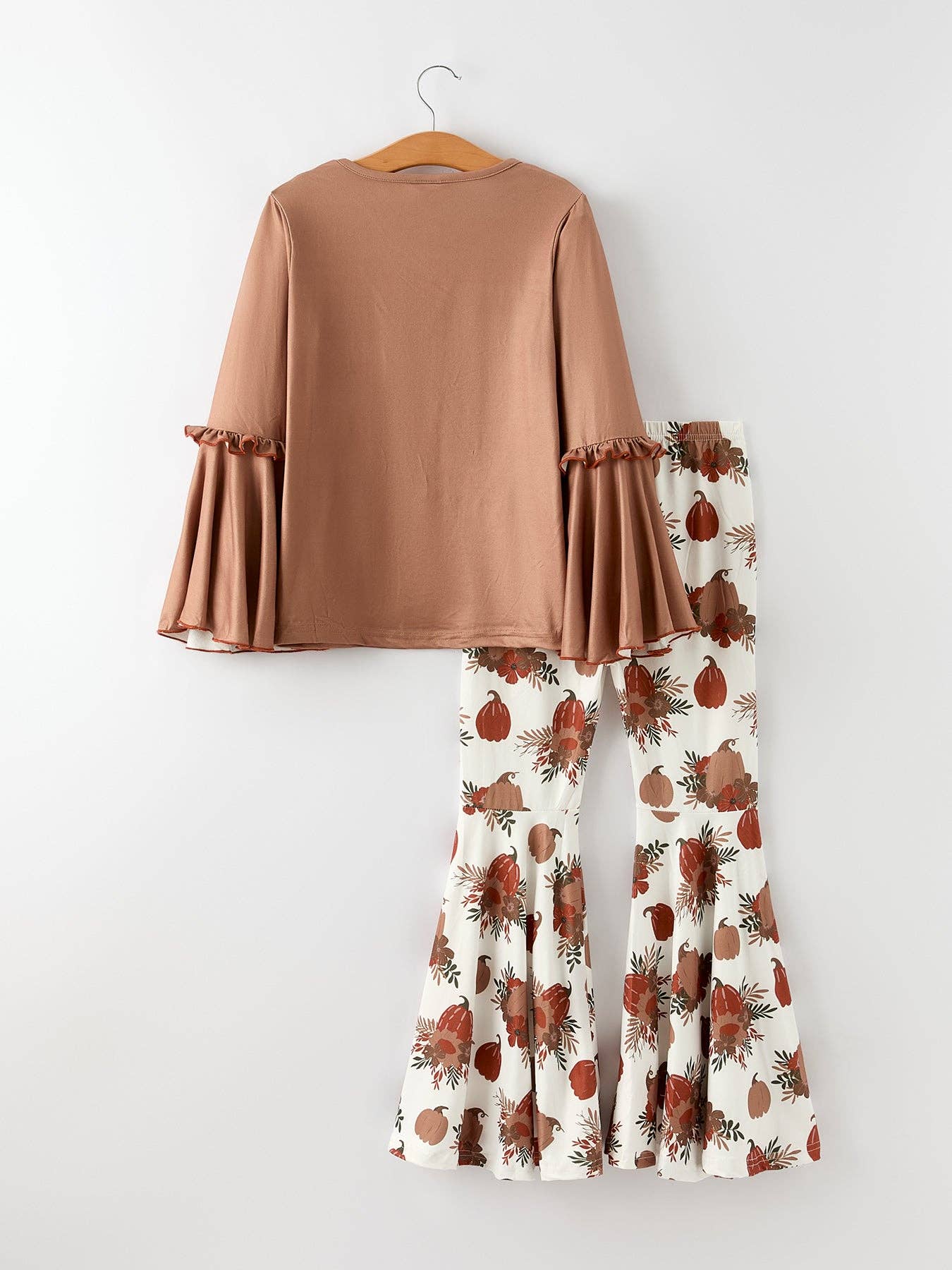 Fall Thanksgiving "crazy thankful" Girls Long Sleeve Set: 2