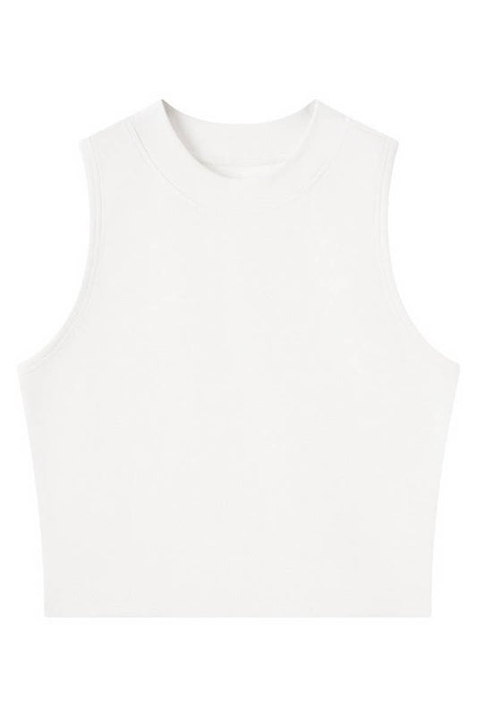 CWTTSL0515_SPRING AND SUMMER HOT GIRLS TANK TOP: WHITE / (M) 1