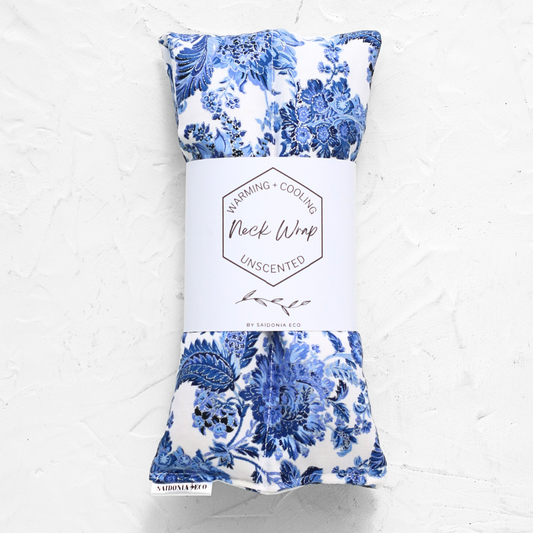 Hot Cold Neck Wrap - Oriental Chinoiserie Blue