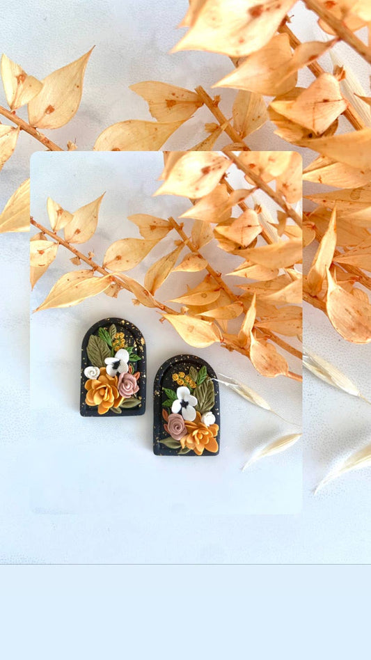 Fall Floral Boutique Studs