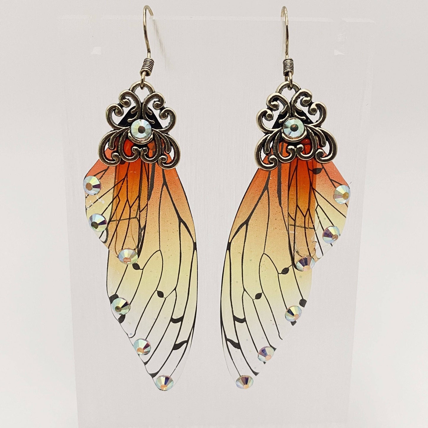 Handmade Fairy Wings Earrings Insect Butterfly Wing: F