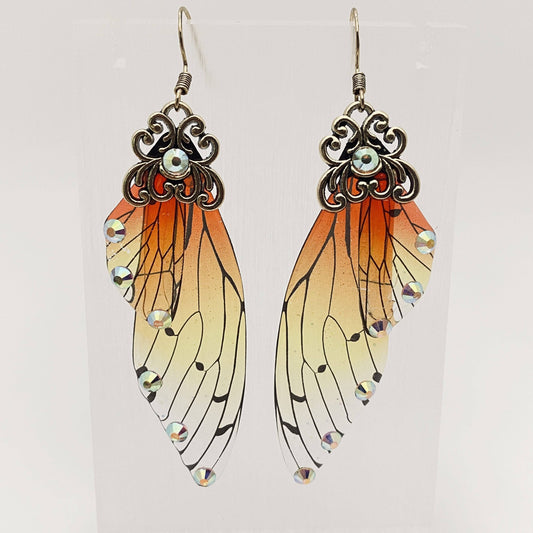 Handmade Fairy Wings Earrings Insect Butterfly Wing: C