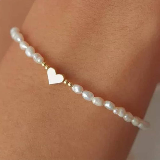 Ladies' Love Pearl Bracelet: White