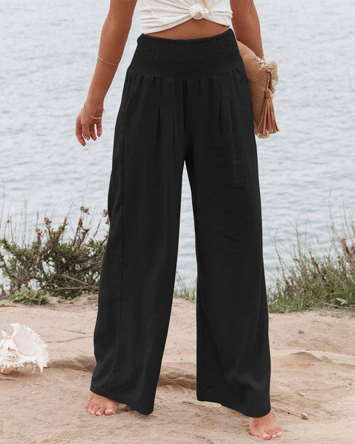 STYLE COTTON SLACKS MADE OF OLD MID-RISE SLACKS: BEIGE / (M) 1