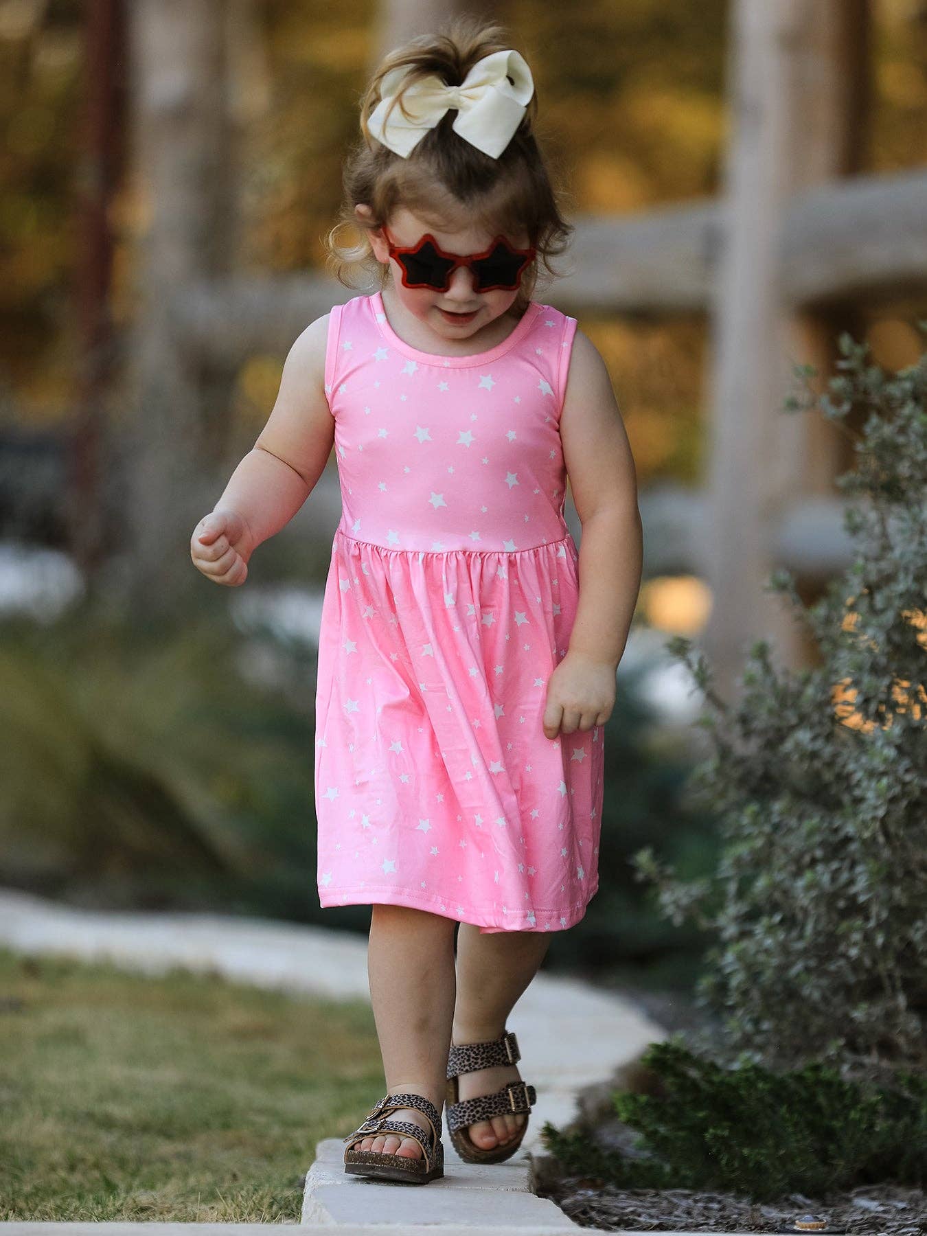 Rainbow Star Colorful 3-Piece Dress Set: 5-6Y