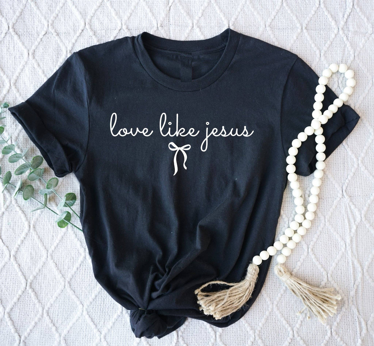 Christian Love Like Jesus maroon Graphic Tee Free Ship: 2X