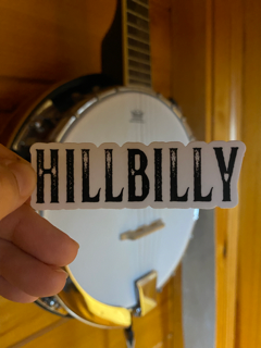 Hillbilly Die-cut Sticker- Appalachia Sticker, weatherproof