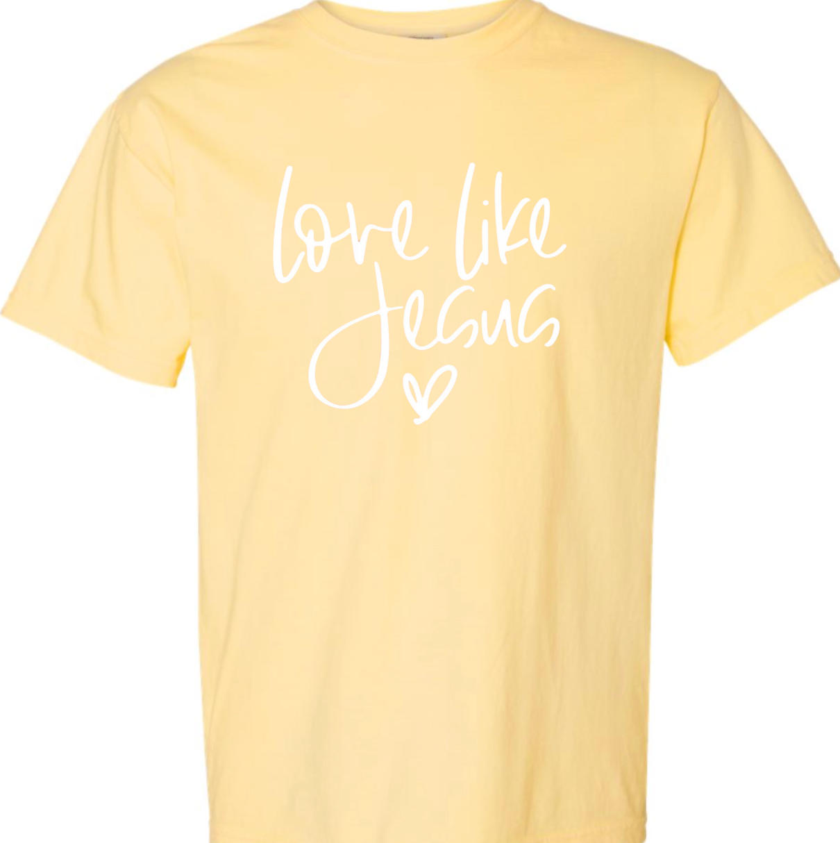 Love Like Jesus Comfort Color Tee: Emerald / 2-XL