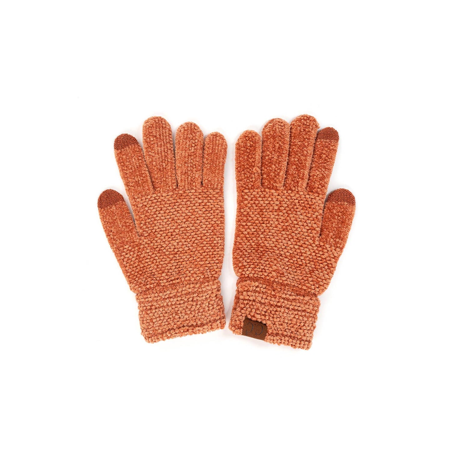 C.C Eco Friendly Chenille Gloves: Burgundy
