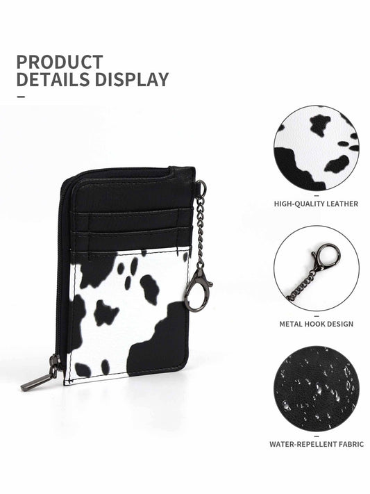 Vintage Milk Cow Wallet: Black
