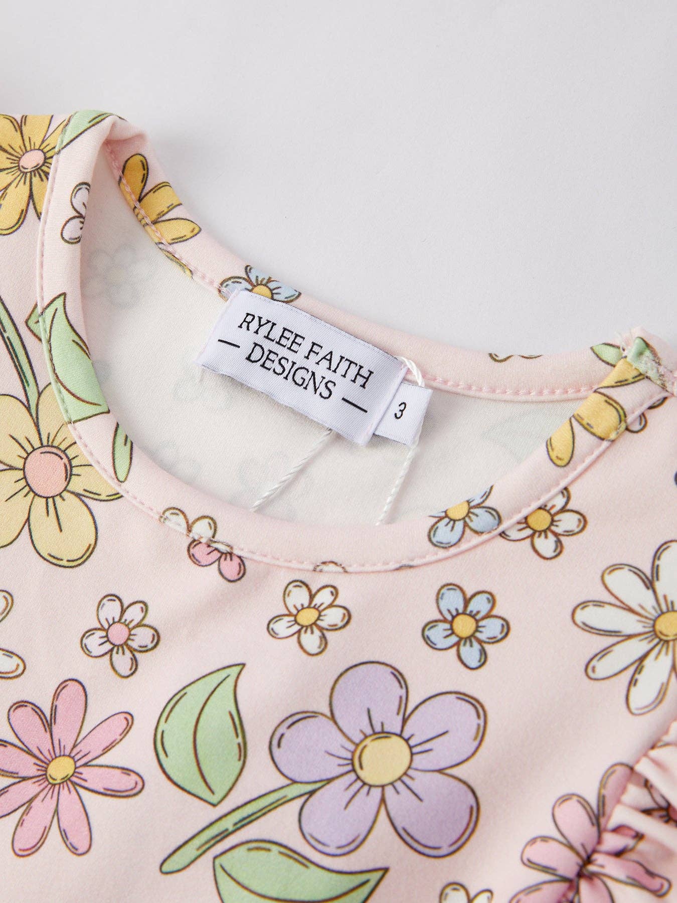 Daisy Milk Silk Fly Sleeve Girls Dress: 6