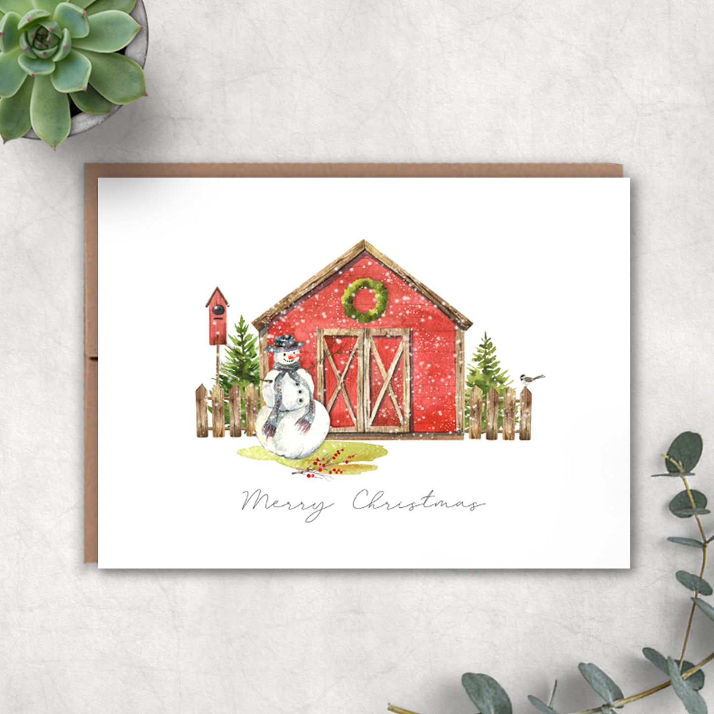 Farm Holiday Card