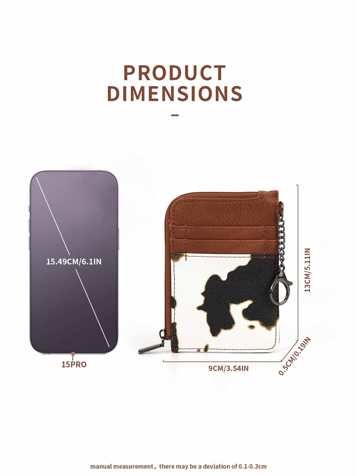 Vintage Milk Cow Wallet: Black