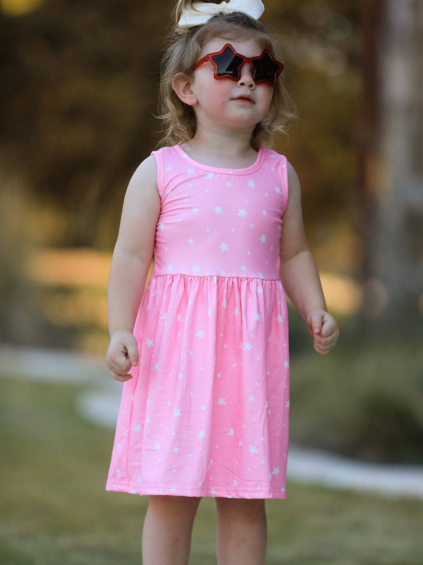 Rainbow Star Colorful 3-Piece Dress Set: 5-6Y