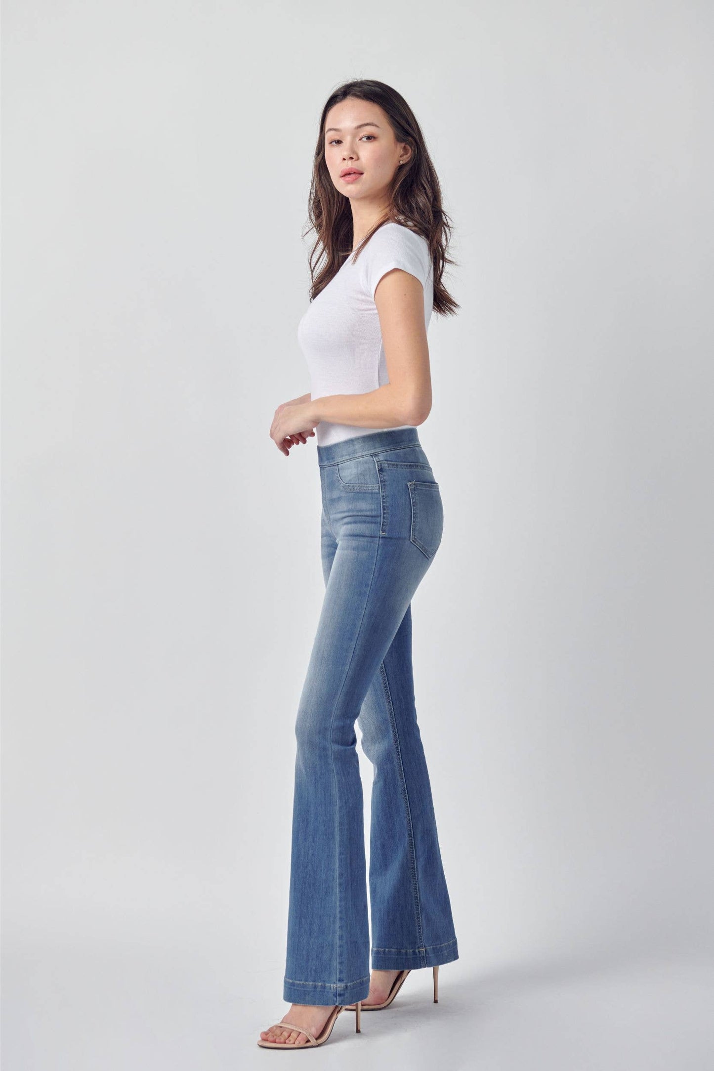 Medium Mid Rise Flare Jegging (open pack) [AB35324 sbs]: M
