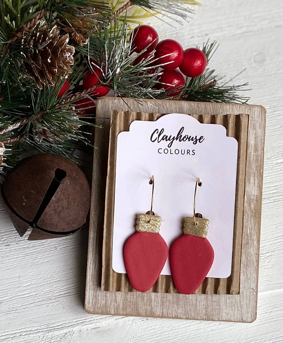 Christmas Earrings: Gringerbread House