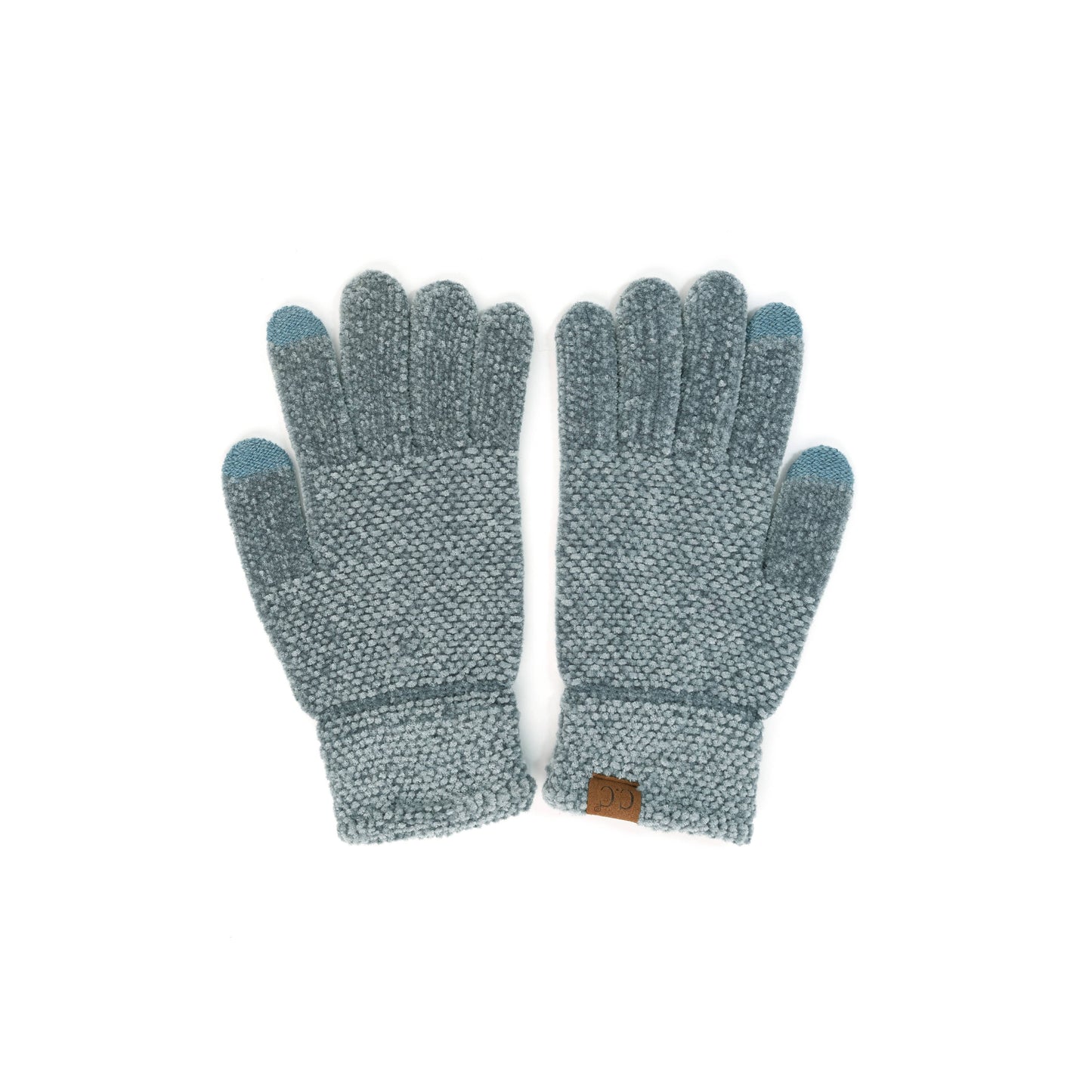 C.C Eco Friendly Chenille Gloves: Beige