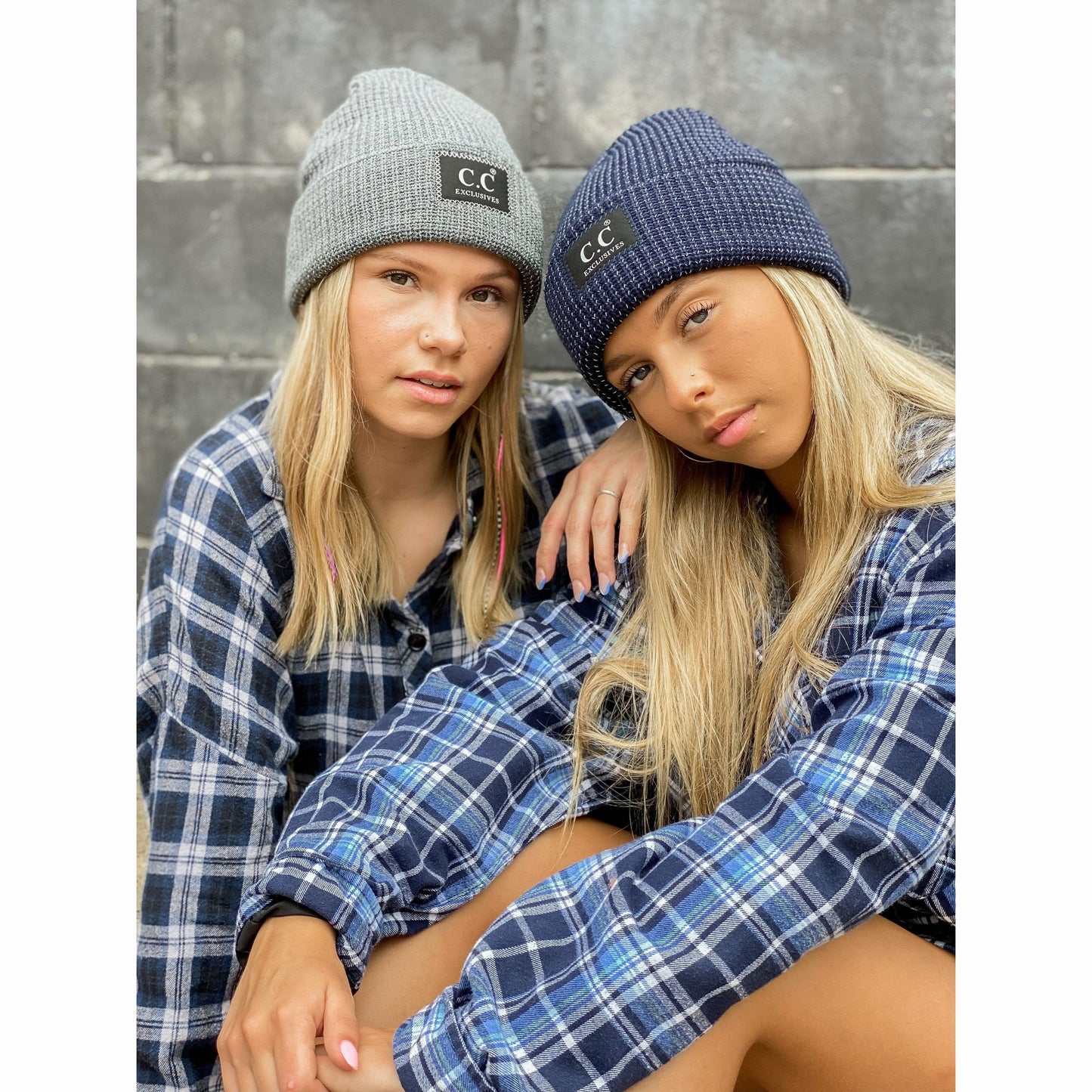 Reflective Solid Unisex C.C Beanie HAT2072: Dk. Grey