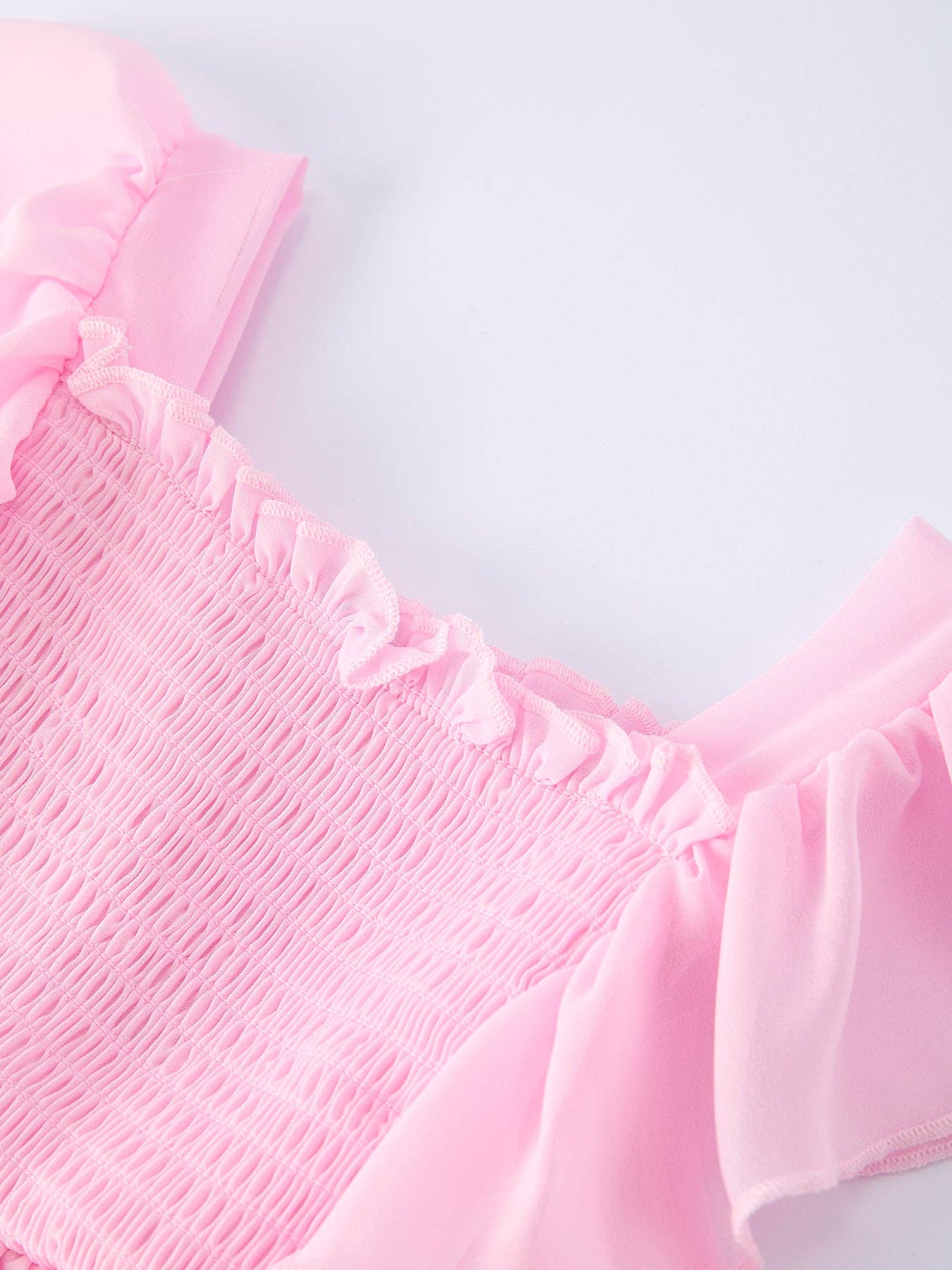 Ombre Ruffle Dress for Girls – Pink Gradient Layers: 2