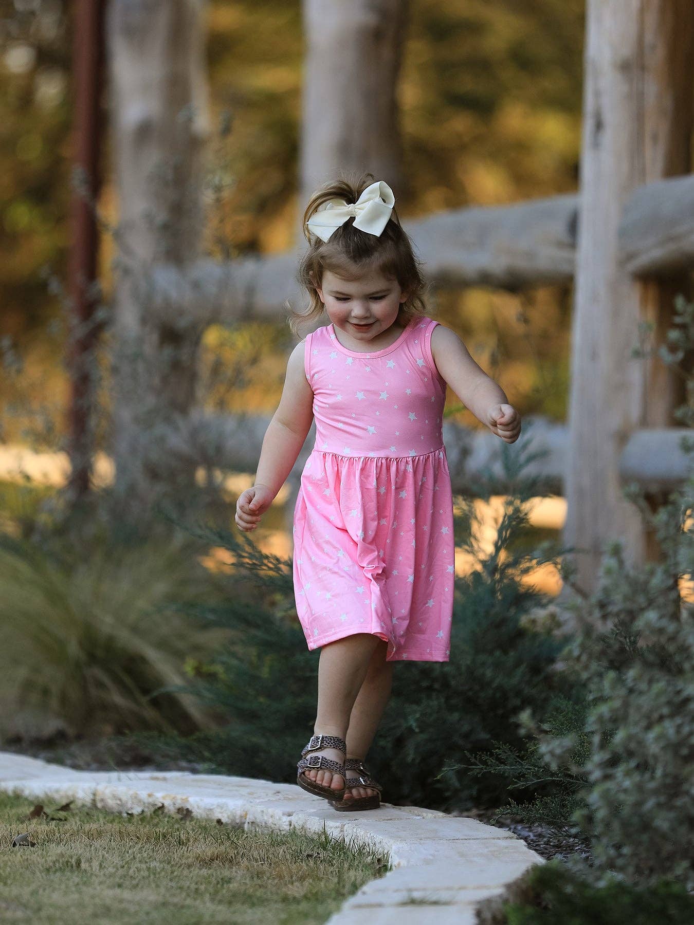 Rainbow Star Colorful 3-Piece Dress Set: 7-8Y