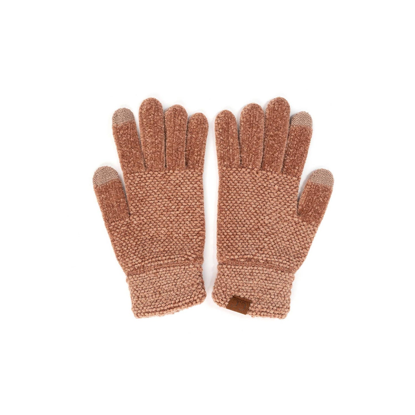 C.C Eco Friendly Chenille Gloves: Burgundy