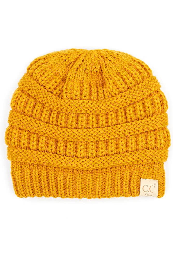 C.C Kids Knit Beanie with Fuzzy Lining Inside: Indi Pink