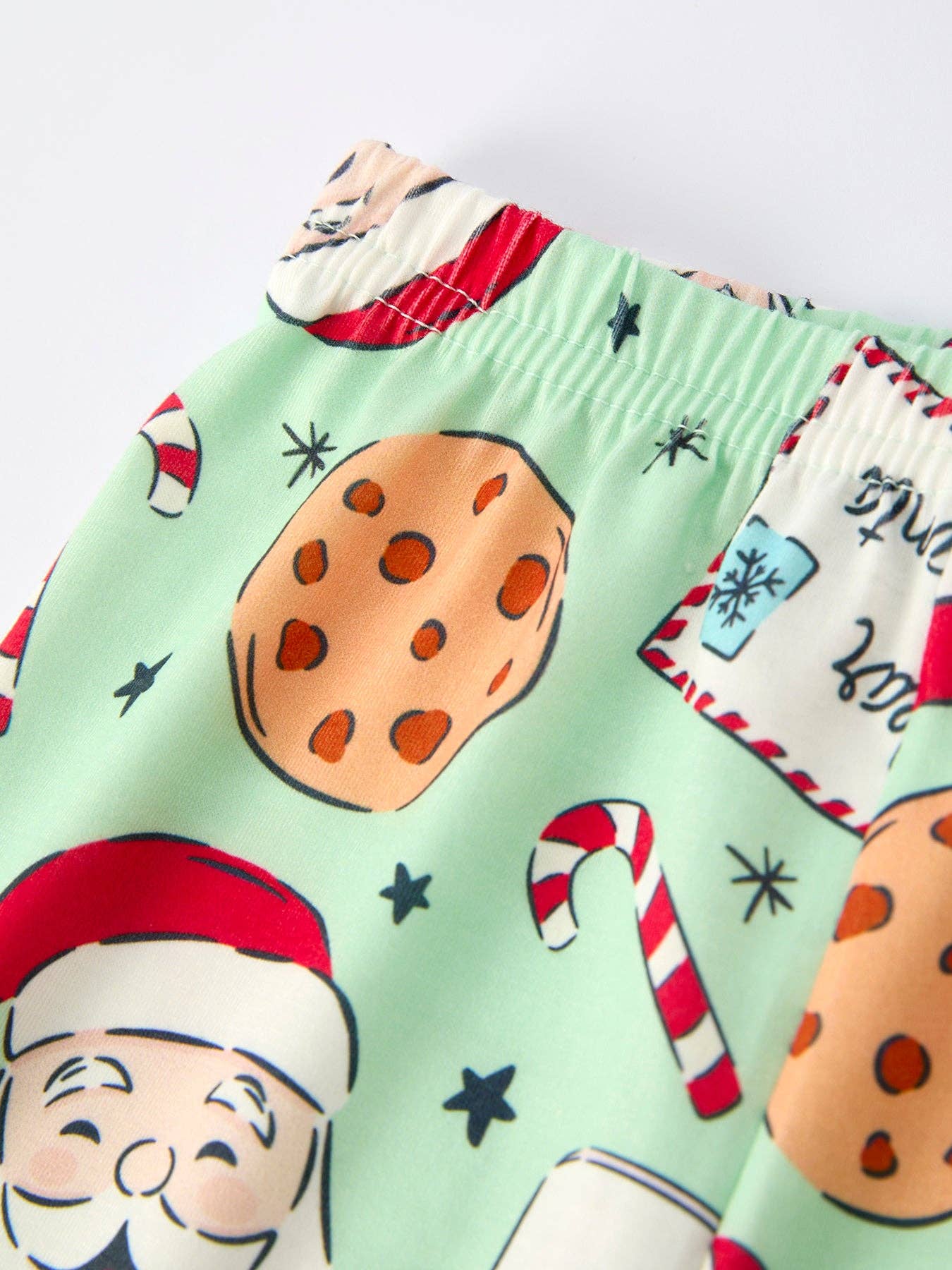 Christmas "Cookies for SANTA, Milk for Me" Girls Outfit: 6