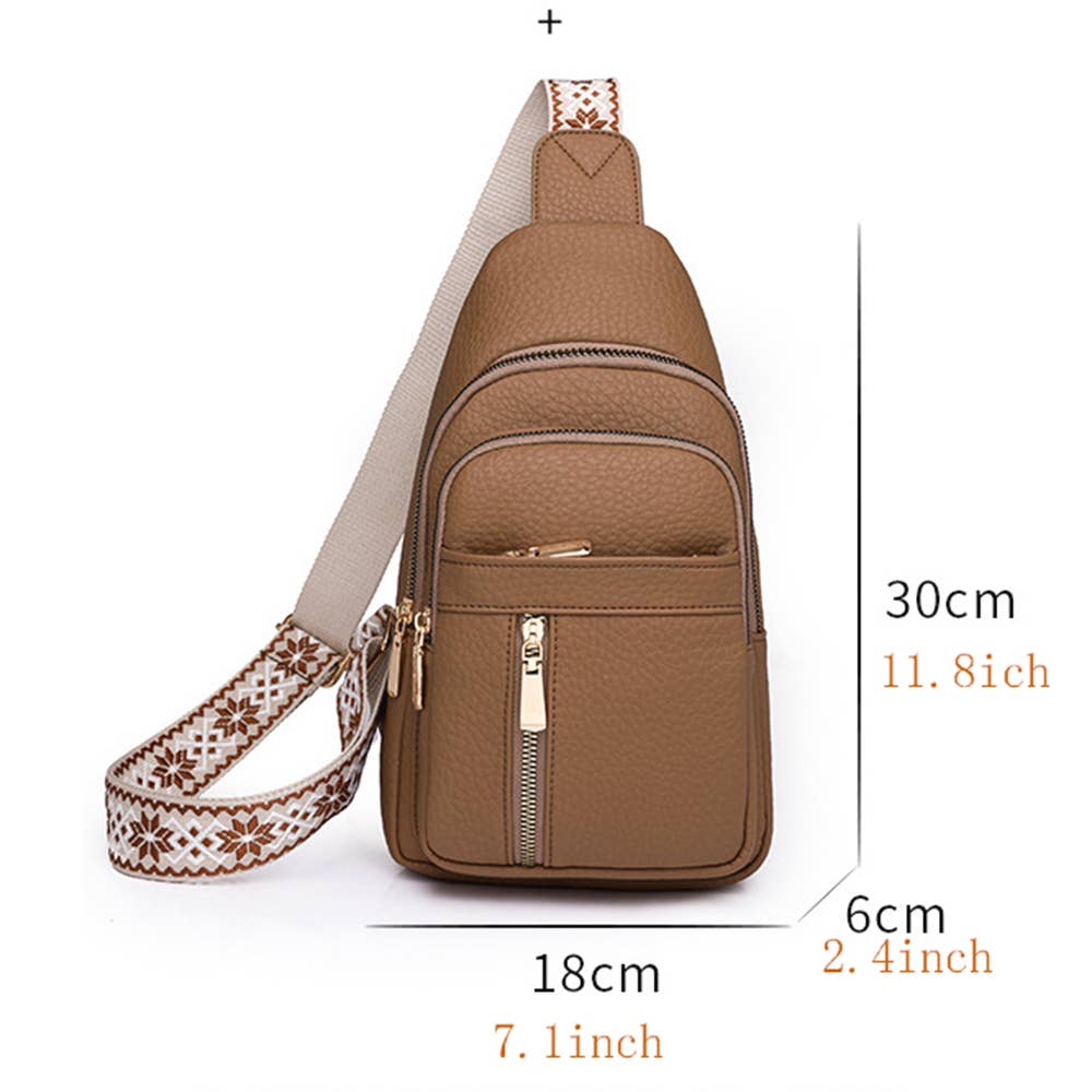 Retro Versatile PU Crossbody Bag: Green