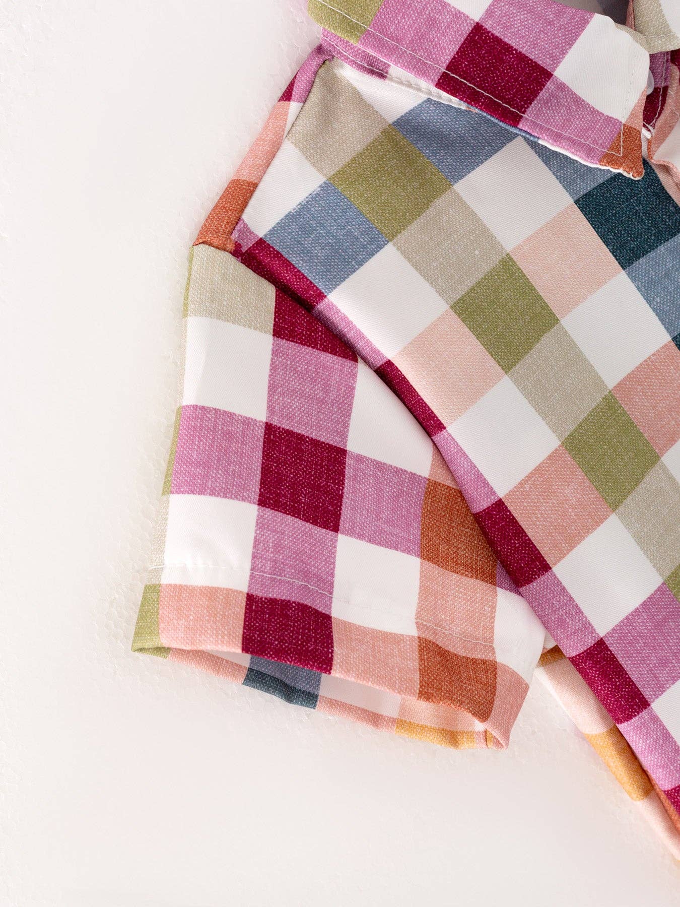 Fall Autumn Baby Boys Plaid T-shirt: 4