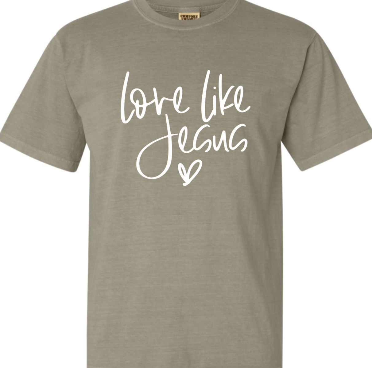 Love Like Jesus Comfort Color Tee: Emerald / 3-XL