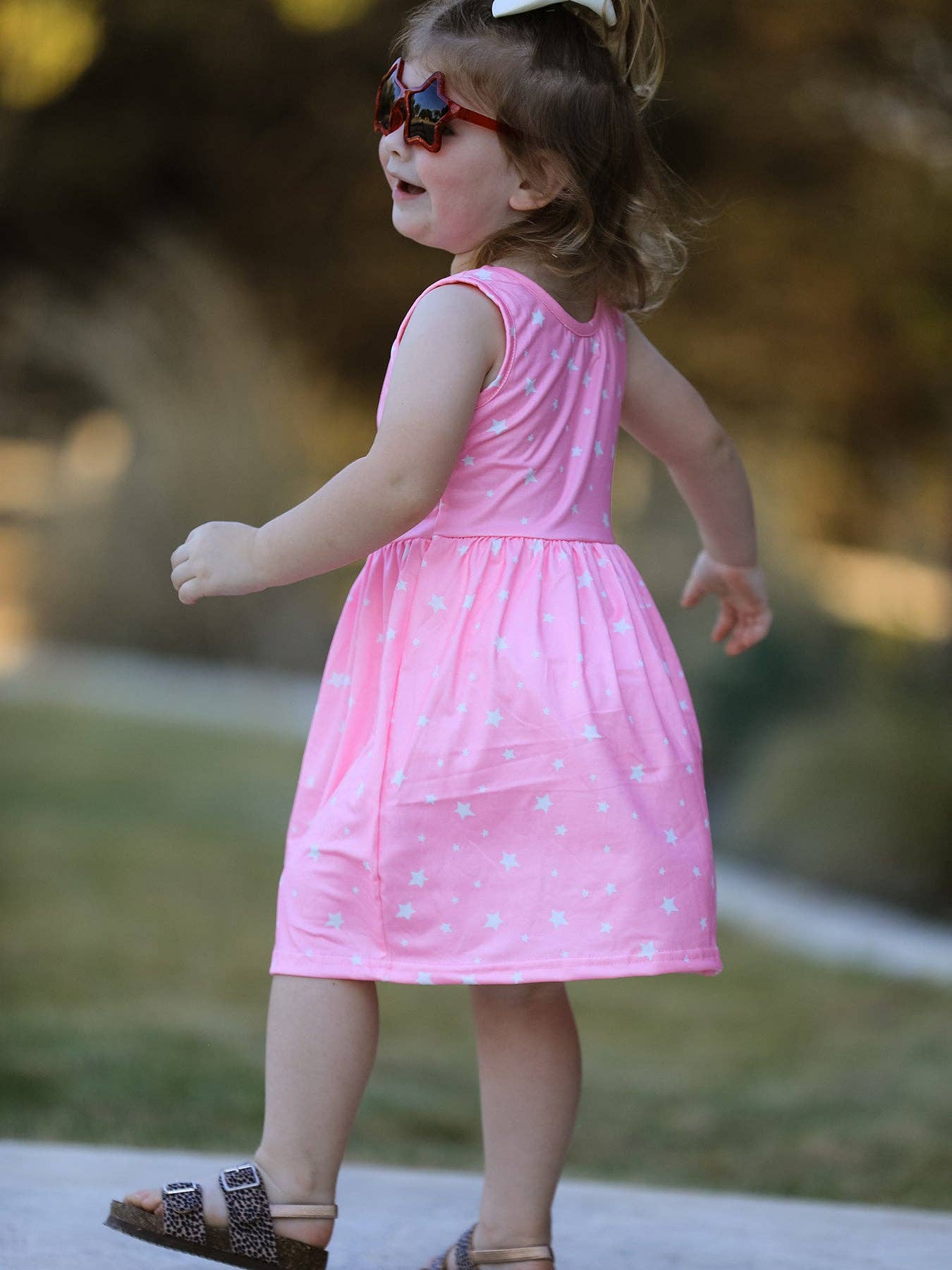 Rainbow Star Colorful 3-Piece Dress Set: 7-8Y