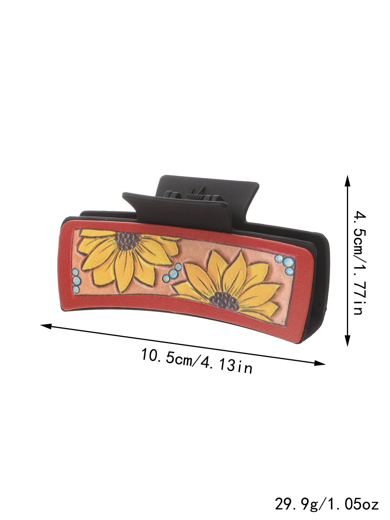 Sunflower PU Leather Hair Claw, Western Style_CWASC1618: TYPE6 / (OS) 1