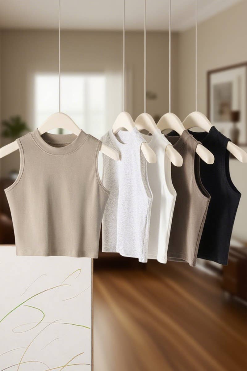 CWTTSL0515_SPRING AND SUMMER HOT GIRLS TANK TOP: WHITE / (L) 1