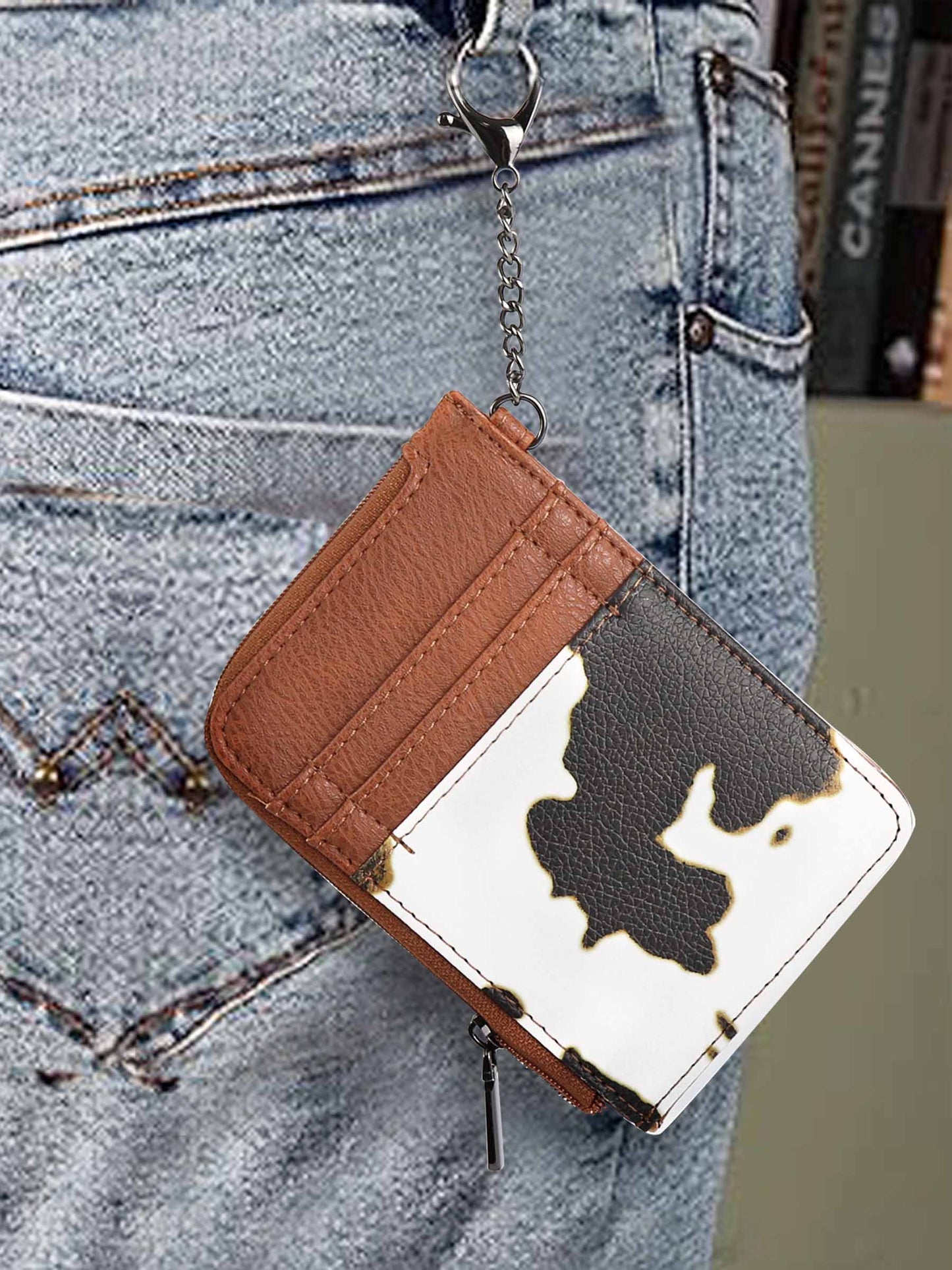 Vintage Milk Cow Wallet: Black