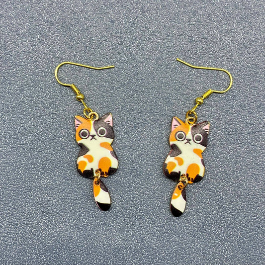 Multi-style Cat Dangle Earrings - YK : E