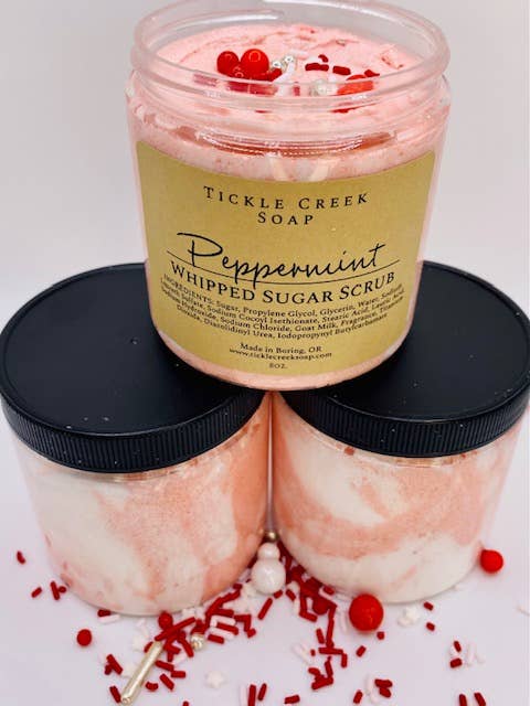 Peppermint Whipped Sugar Scrub