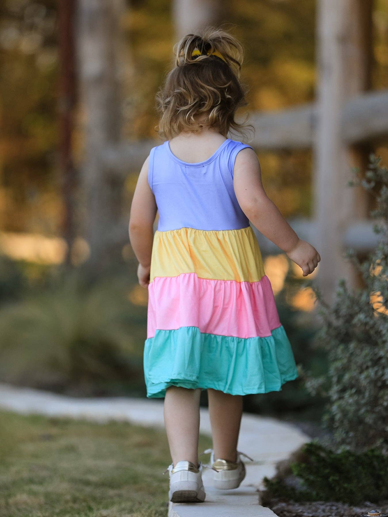 Rainbow Star Colorful 3-Piece Dress Set: 5-6Y